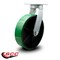Service Caster 12 Inch Extra Heavy Duty Green Poly on Cast Iron Wheel Swivel Top Plate Caster SCC-KP92S1230-PUR-GB - alternate 1